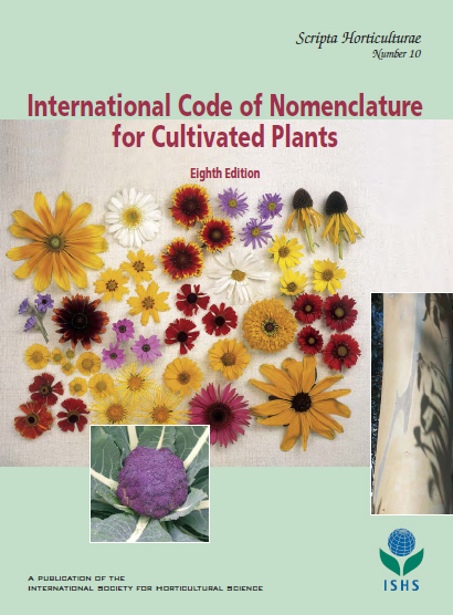 Fig B :Page de couverture de la dernière édition du Code International pour la Nomenclature des Plantes Cultivées © V.Malécot 