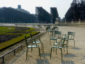 Chaises des jardins du Luxembourg © Chiara Santini