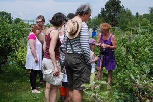 Les participants aux formations sont invités à des travaux pratiques sur le terrain