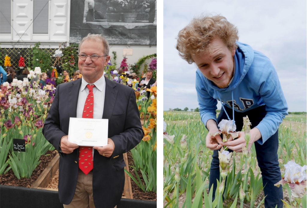 Cayeux, une famille de créateurs d’iris, ici Richard et la cinquième génération … - © D.R.