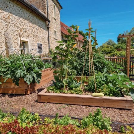 Les jardiniers en charge du potager