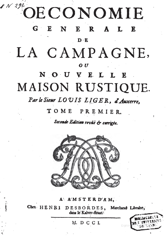 Nouvelle Maison Rustique 1701 