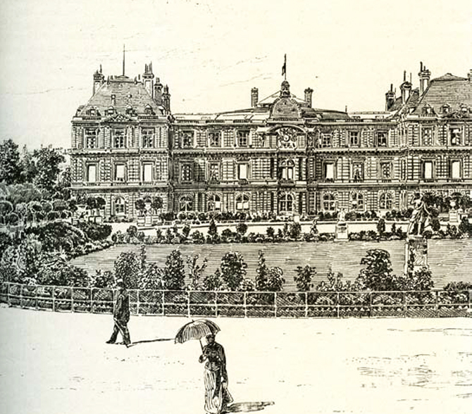 Le jardin du Luxembourg au XIXe siècle