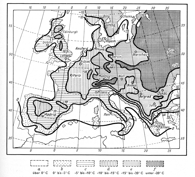 Carte des zones d’isorusticité de Krüssmann