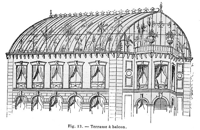 Terrasse à balcon - Auguste Pynaert, Revue de l'Horticulture Belge et Etrangère, 1875