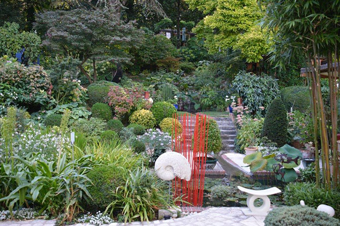 Jardin de Françoise Roullier à Saint-Cyr-sur-Loire