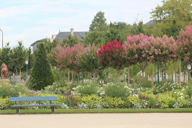 Le jardin du Mail été dans le centre-ville d'Angers